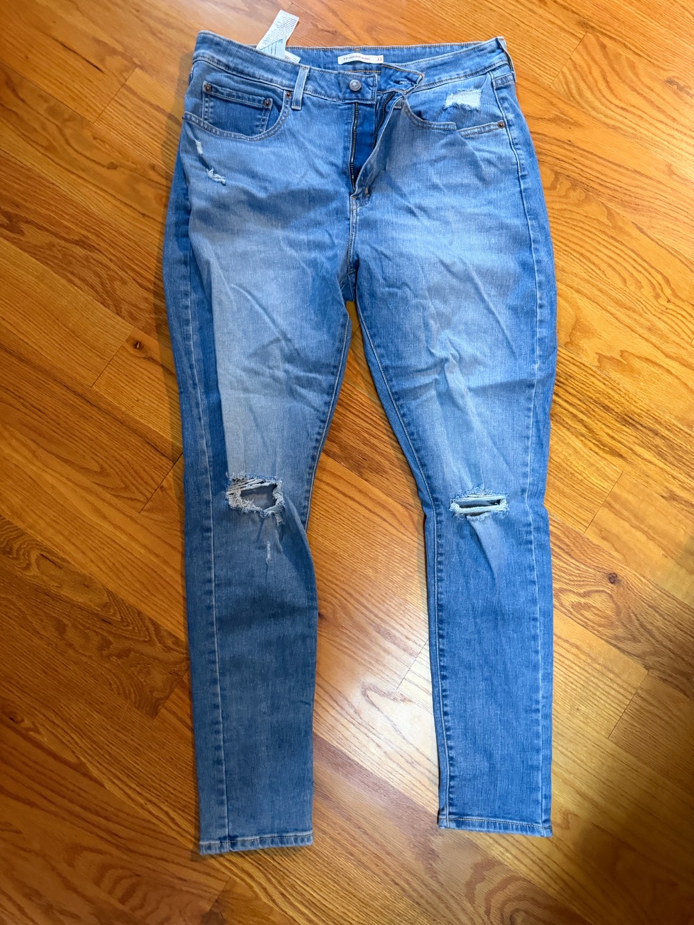 Levi's 721 High Rise Skinny Blue Denim Jeans